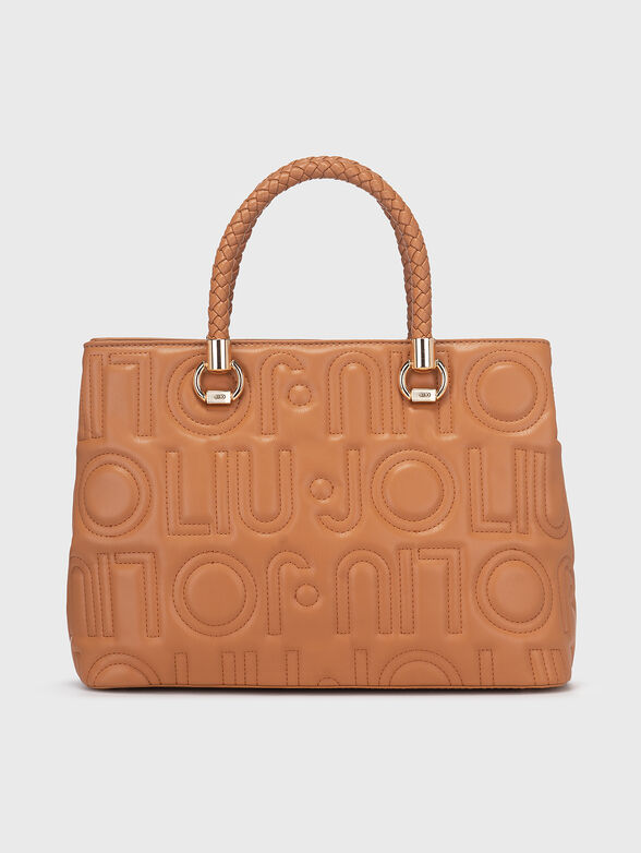 Handbag with quilted logo effect - 2