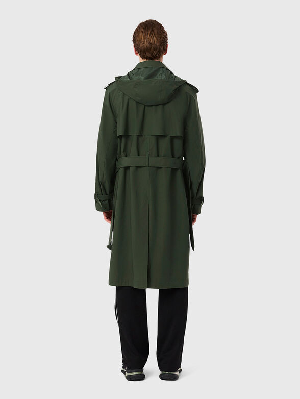Trench coat with buttons and logo embroidery - 2