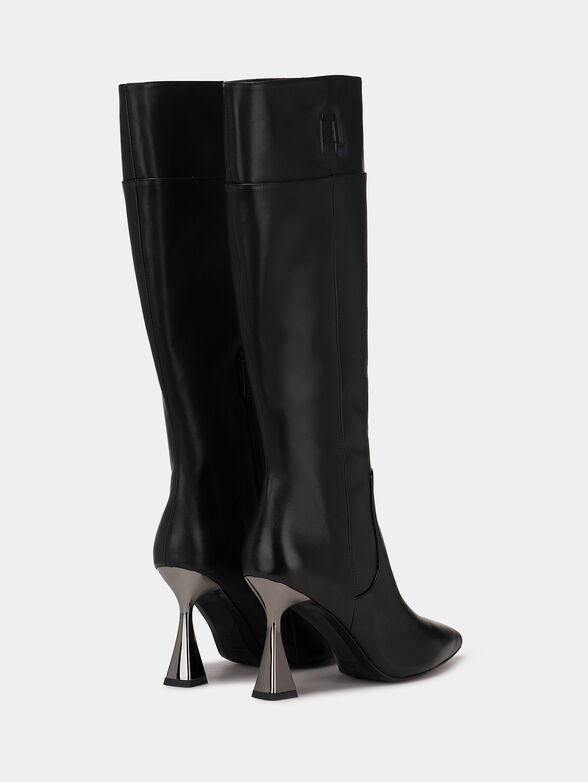 DEBUT black real leather boots - 3