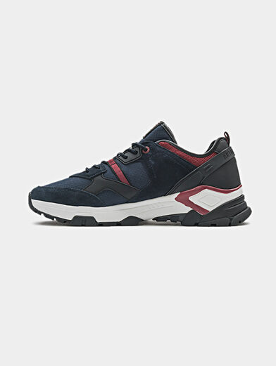 Black running sneakers with red accents - 4
