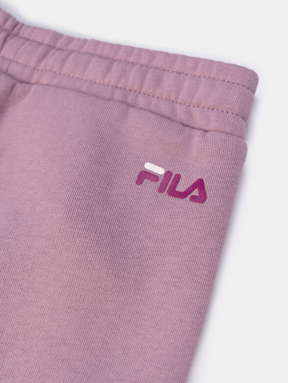 BITONTO pink sports pants with logo details - 4