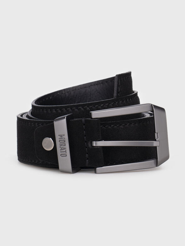 Black suede belt - 1