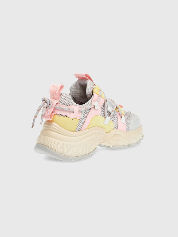 TAZMANIA white sneakers with brown details - 3