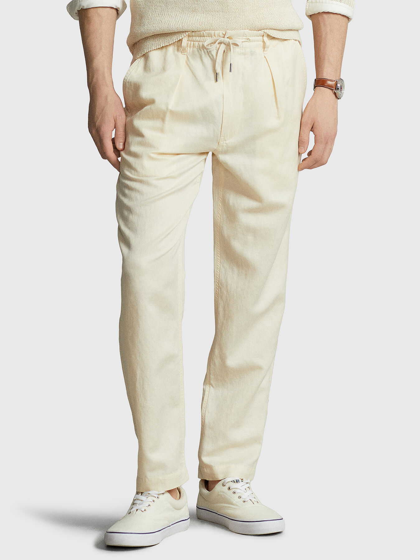 Linen blend trousers brand POLO RALPH LAUREN — Globalbrandsstore