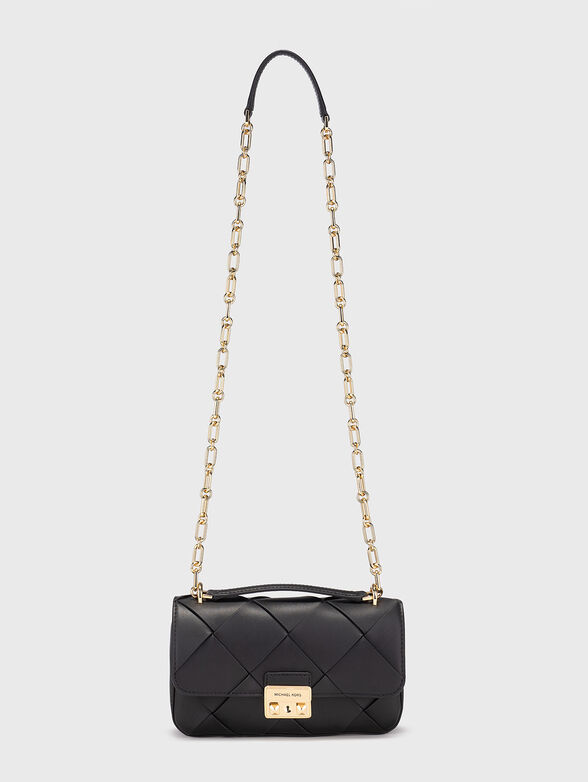 Leather crossbody bag with logo - 2