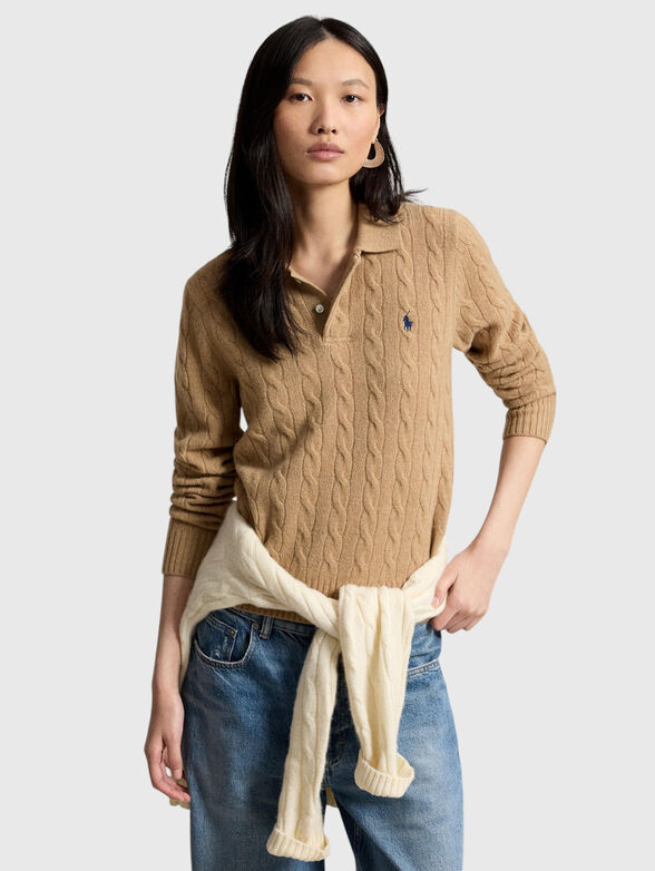 Cashmere-blend sweater - 1