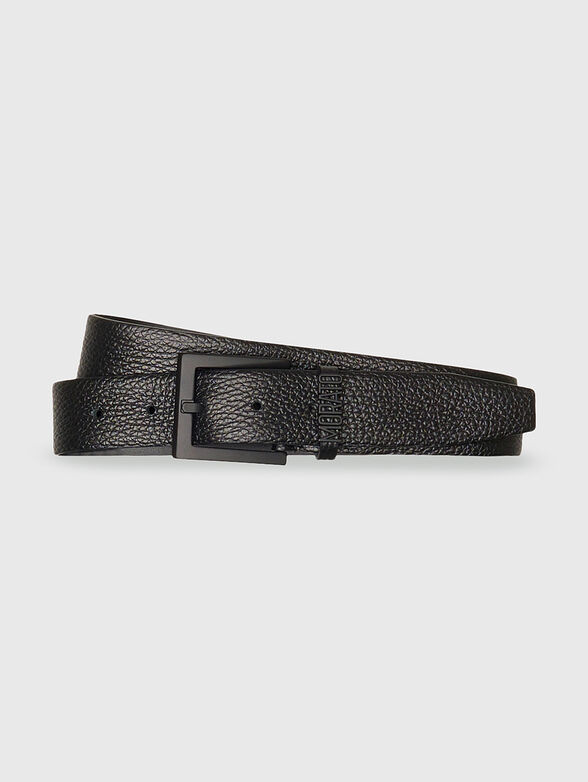 Leather belt with logo detail - 1
