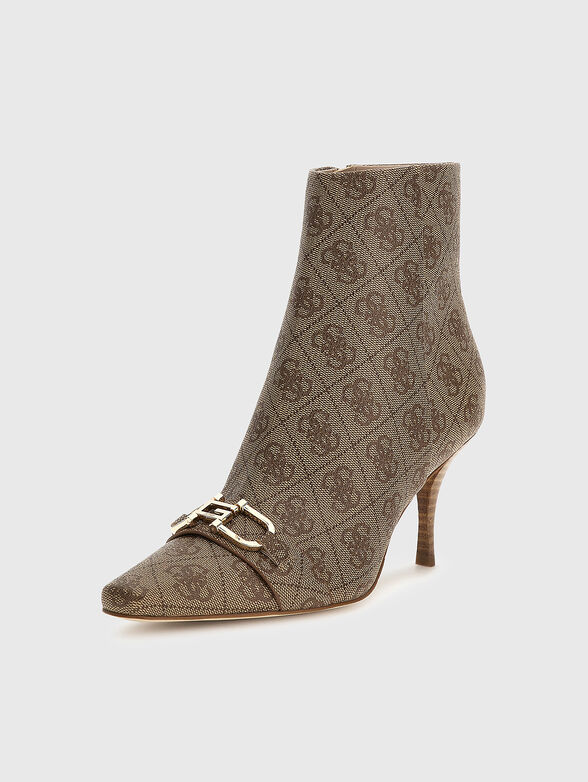 SILENE2 boots with monogram print  - 2