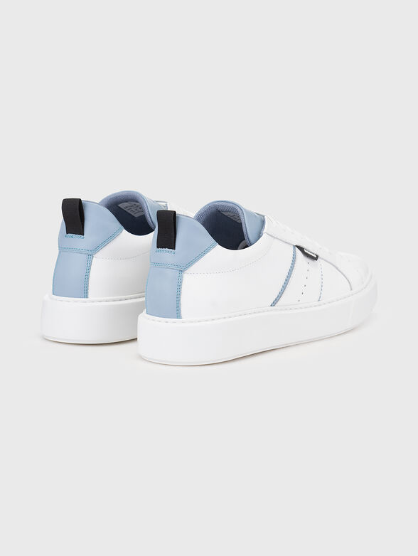BYRON GYLL leather sneakers with blue details - 3