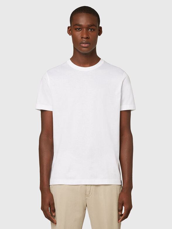 White cotton T-shirt  - 1