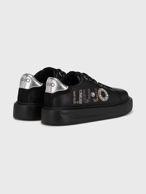 KYLIE 10 leather sneakers with accent logo - 3