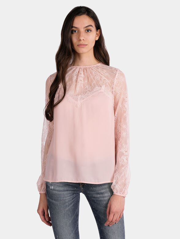 Blouse with lace - 1