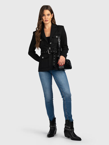 Blue jeans with washed effect  - 5