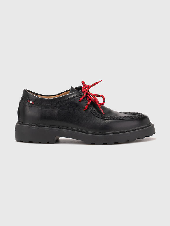 Black leather shoes - 1