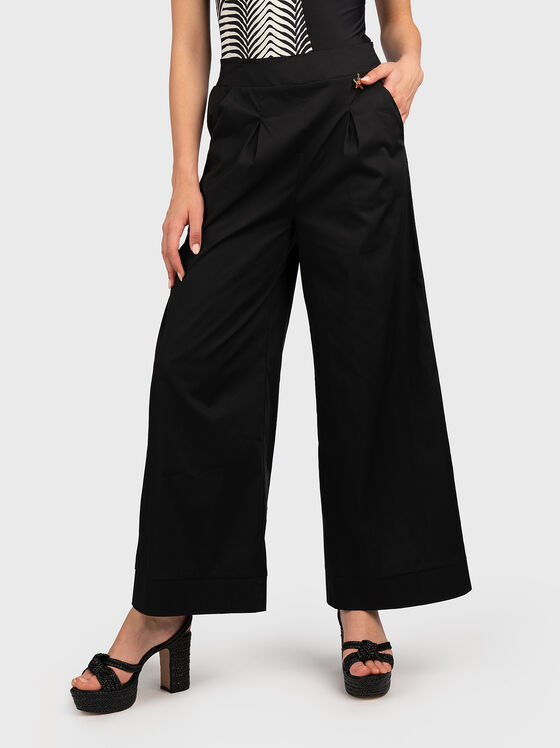 Black trousers with high waist - 1