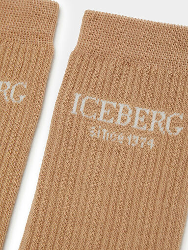 Beige socks - 4