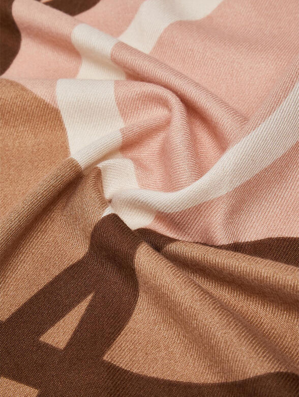 Logo Print Square Scarf - 3