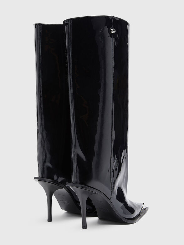 D-TONA heeled leather boots - 4