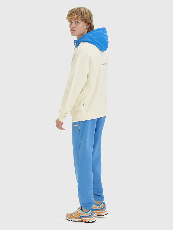 LEGACY black unisex sweatshirt with contrast hood - 4