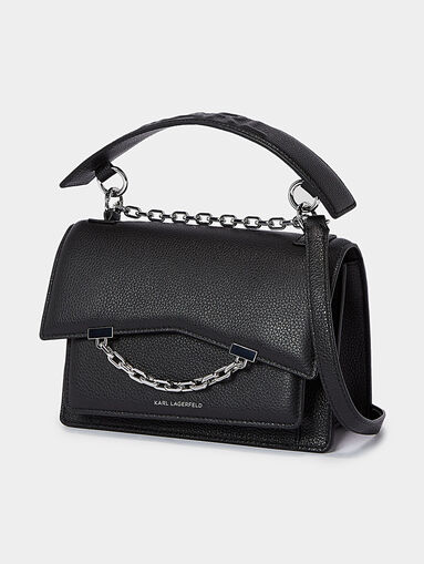 K/SEVEN GRAINY beige leather crossbody bag - 4