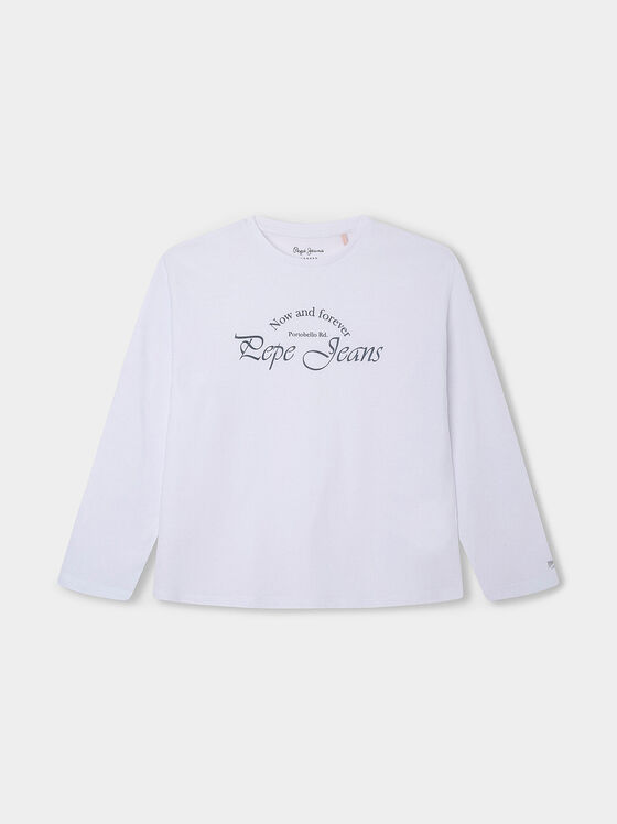 Бяла блуза с дълъг ръкав BLANCHE - 1