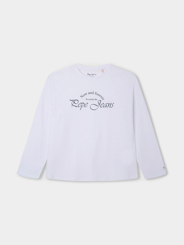 BLANCHE black blouse with long sleeve  - 1