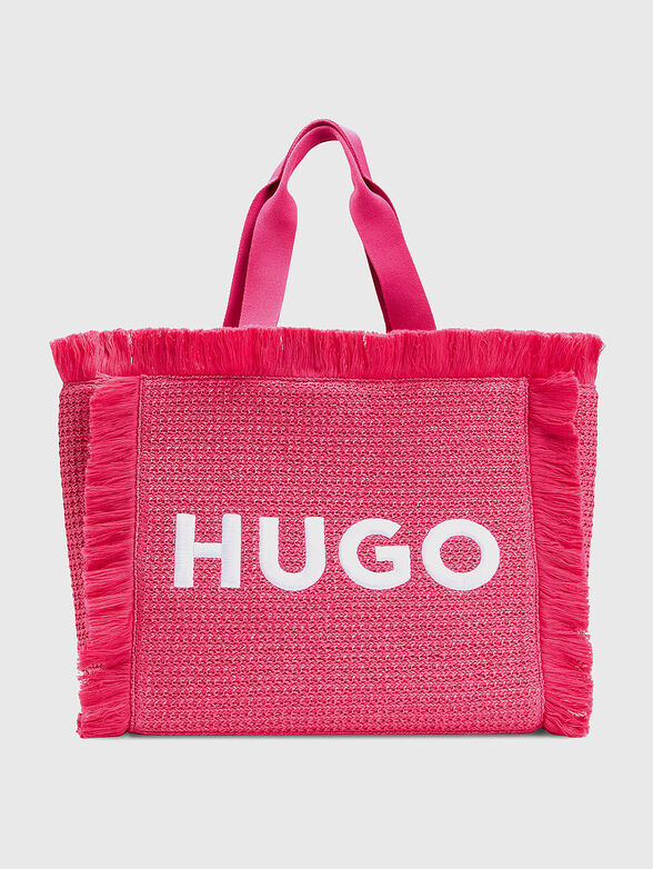 BECKY logo embroidery tote bag - 1