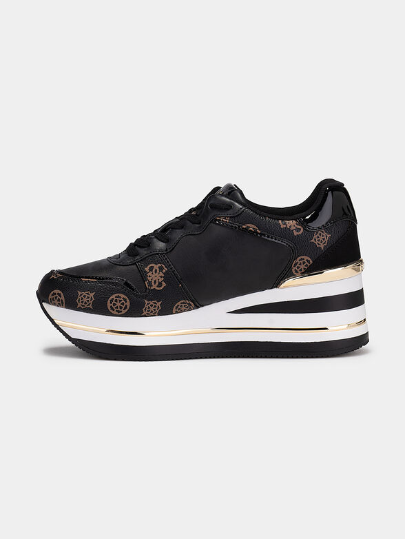 HEKTORE Sneakers with monogram logo print - 4