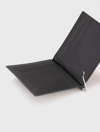 Leather wallet with logo - 5