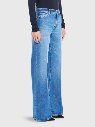 Blue wide leg jeans - 3