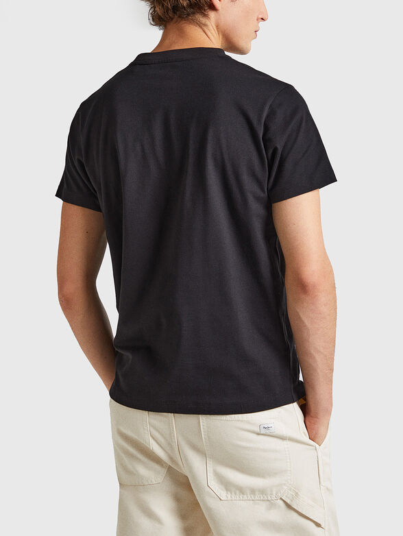 CLARK black T-shirt with print - 3