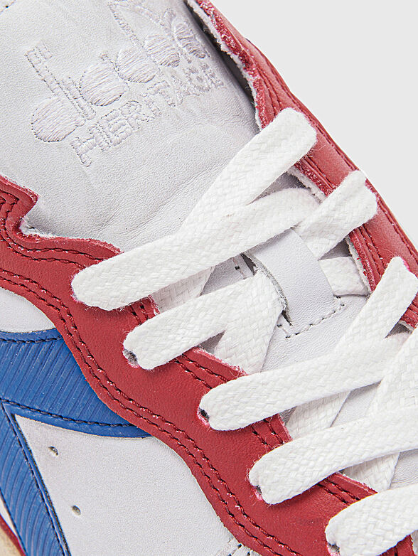 MI BASKET ROW sports shoes with contrasting inserts - 5