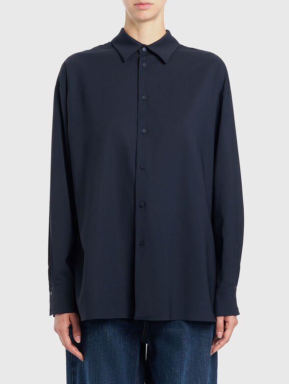 Loose fit wool shirt - 1