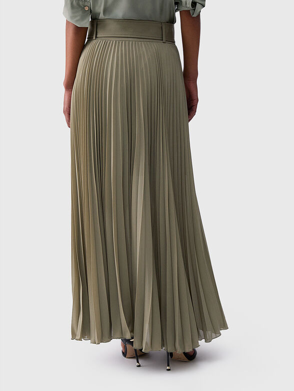 Pleated gabardine skirt - 2