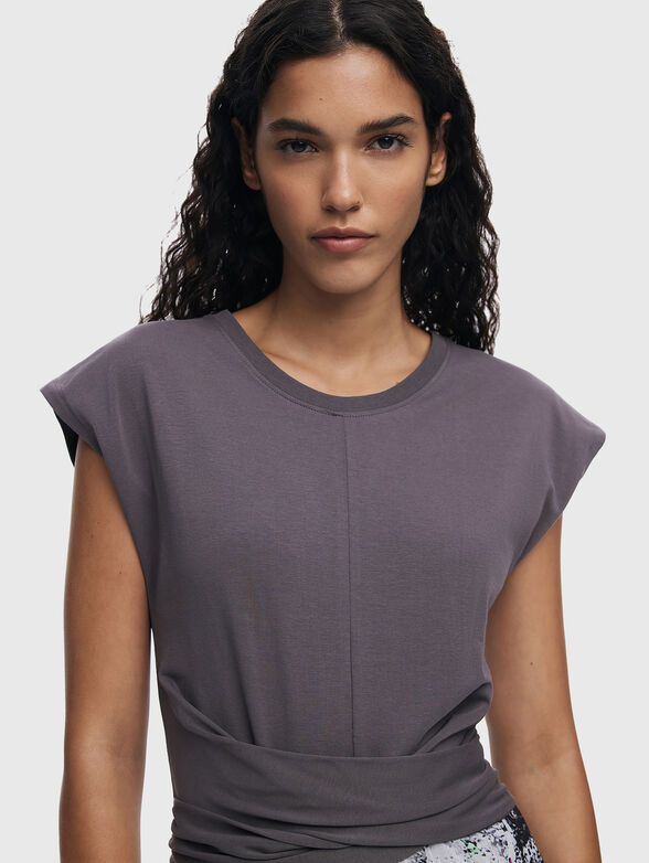 Cotton blend midi dress - 4