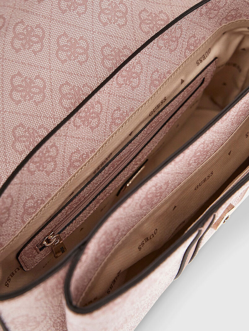 NOREEN black bag with monogram print - 3