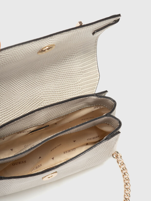 Crossbody bag with an embossed texture - 6