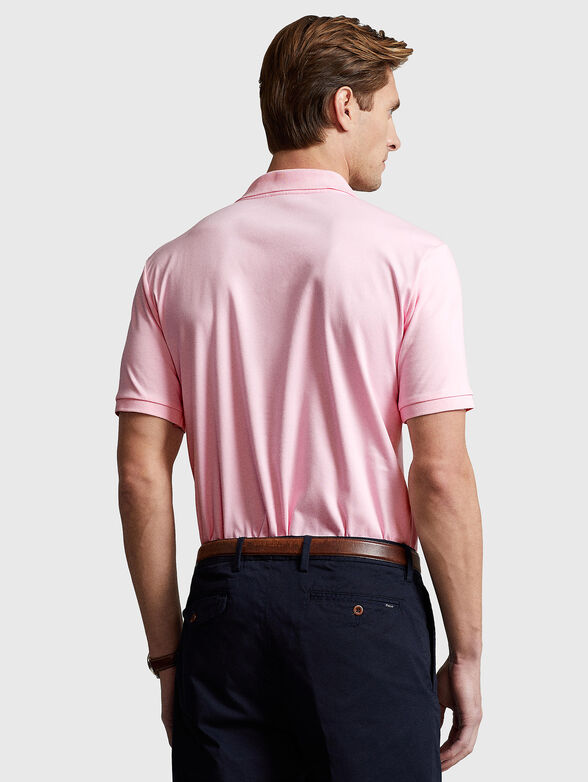 Pink V-neck Polo-shirt - 3