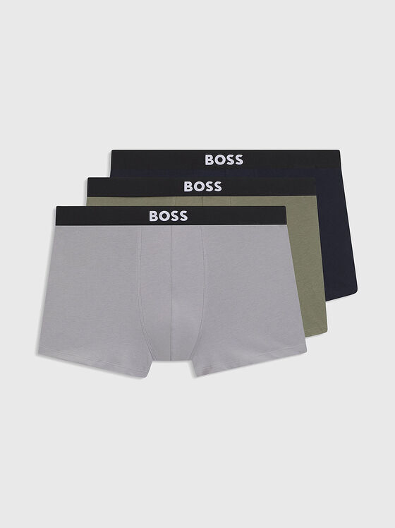 Set of three black boxers - 1