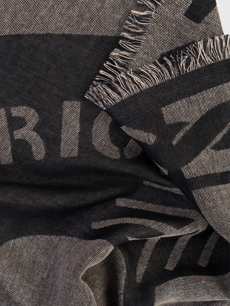 Woven scarf with logo - 3