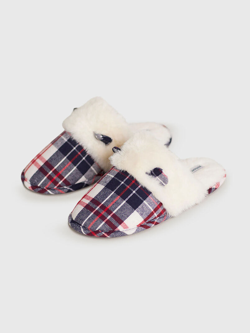 XMAS PETS checkered slippers  - 3