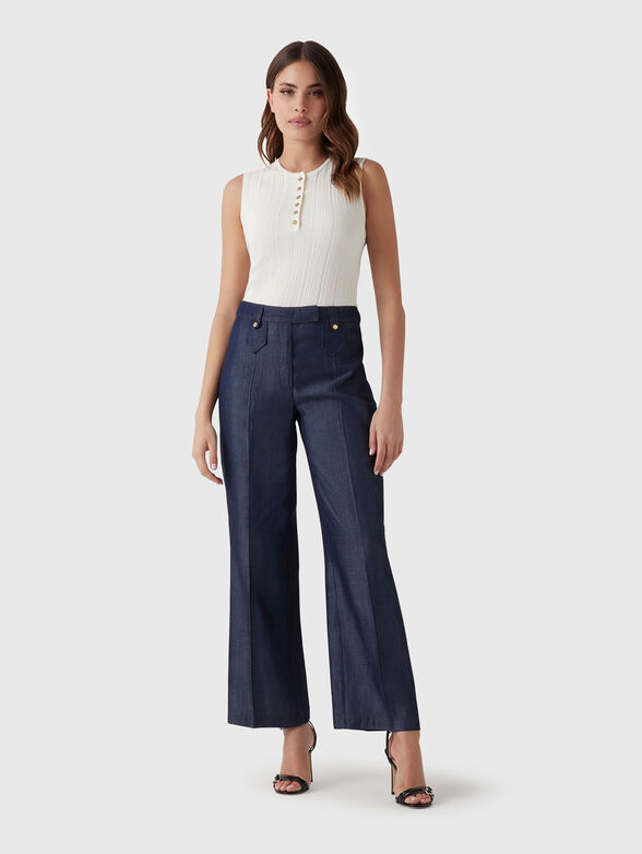 CARLA high waisted jeans with wide leg - 4