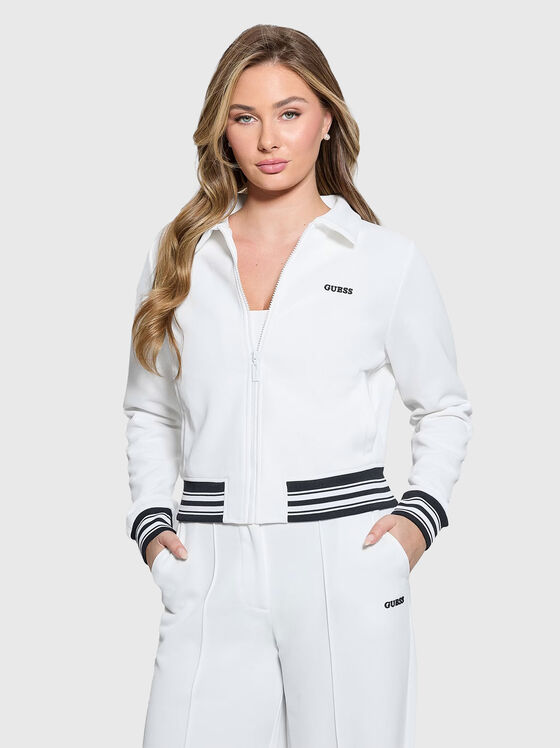 AMARYLLIS zip up logo sweatshirt - 1