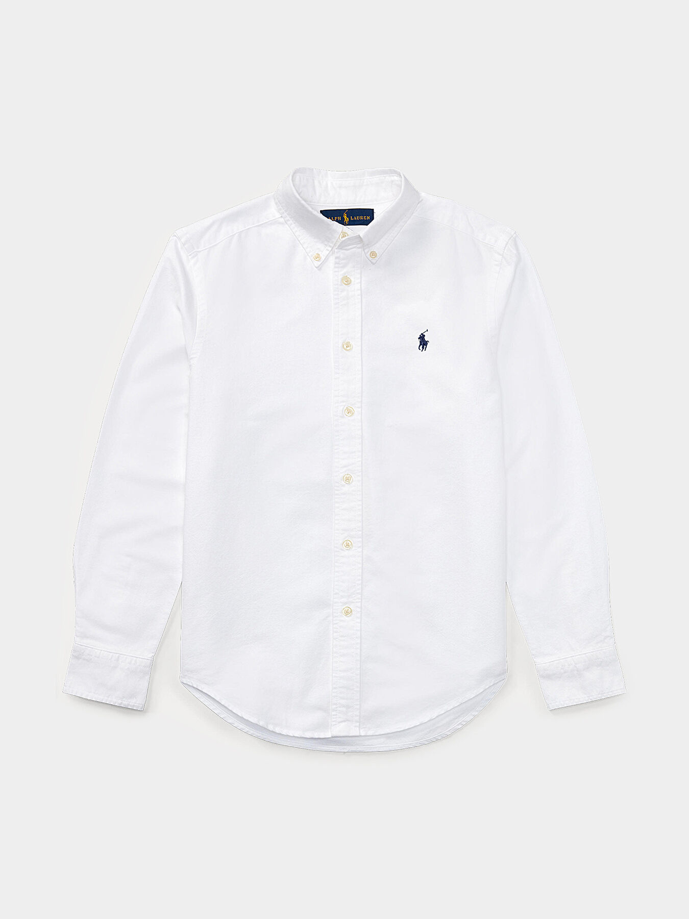 White shirt with logo accent brand POLO RALPH LAUREN