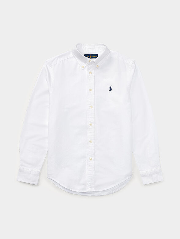 White shirt with logo accent - 1