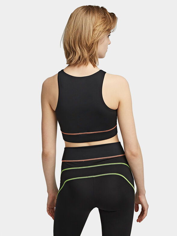 Sports bra with logo inscription - 2