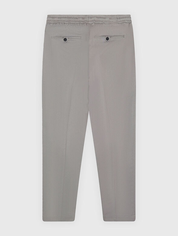 Trousers with elastic waist in black colour - 2