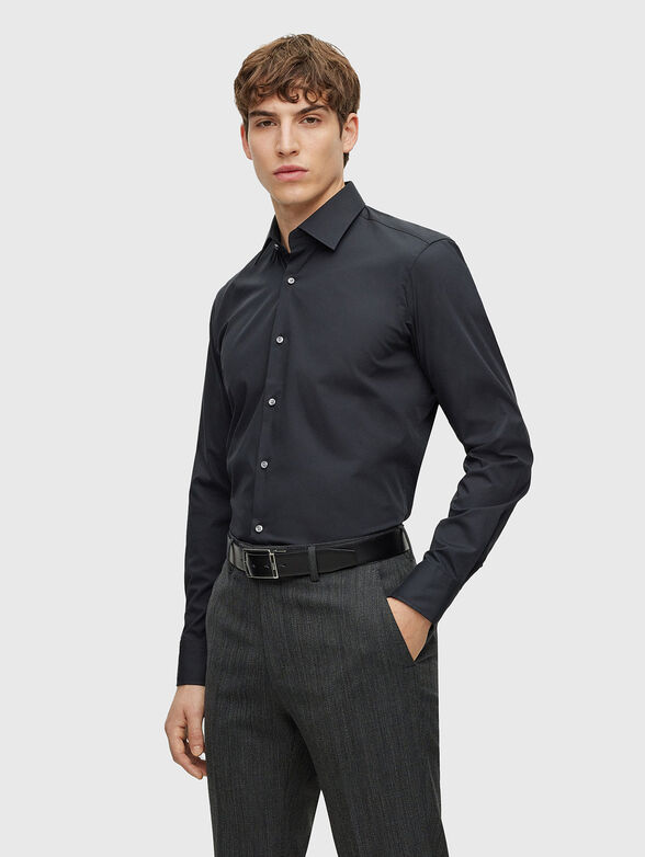 Black cotton shirt  - 1