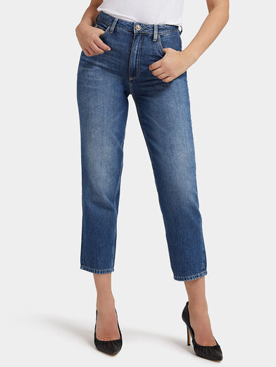 Mom fit blue jeans - 1