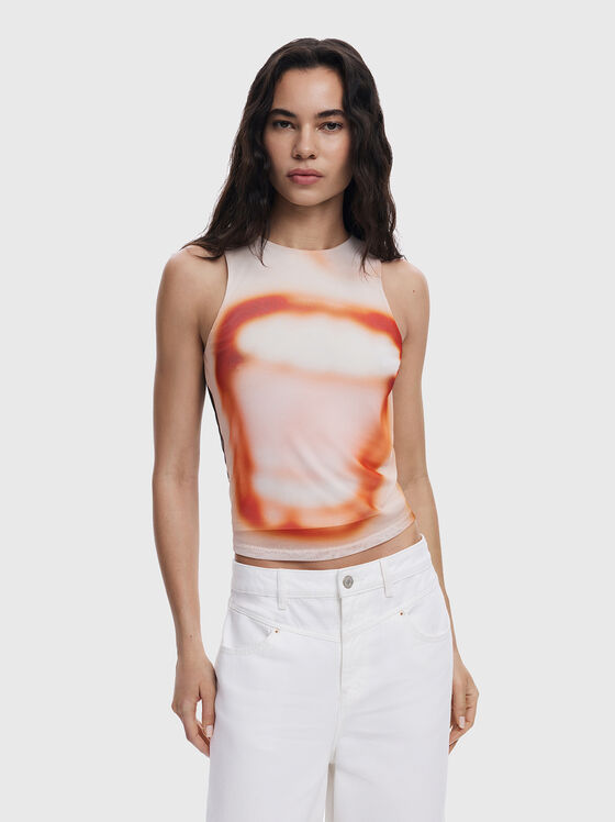 Top with abstract print - 1